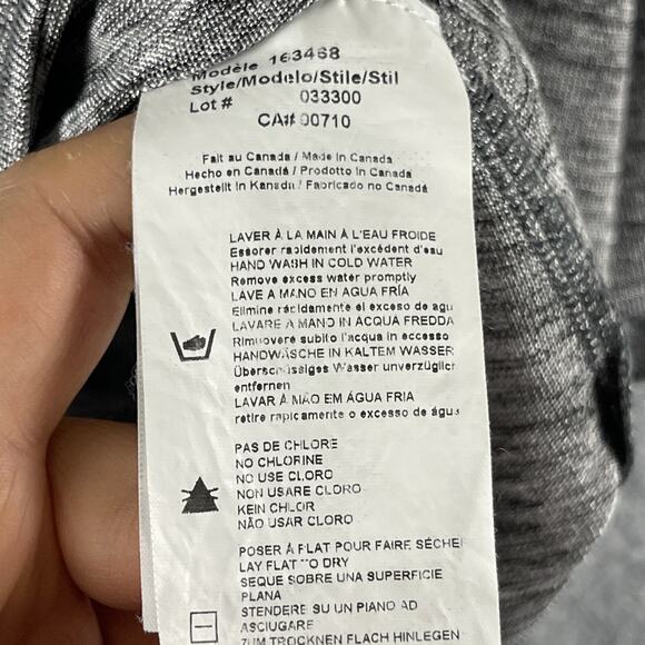 Joseph Ribkoff Tunic Top Womens 12 Gray Slinky Layered V Neck Stretchy Jersey - Picture 9 of 15